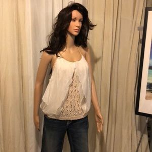 Halter Top- Lace and knit